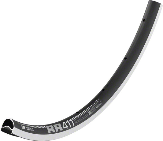 DT Swiss RR 411 Rim - 700 Rim Black 32H Asymmetric-Goodwynn's