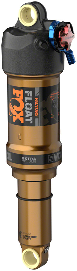 FOX Float Factory Rear Shock - Metric 210 x 50 mm EVOL LV 2-Position Adj 0.4 Spacer BLK/Kashima Coat-Goodwynn'sGoodwynn's