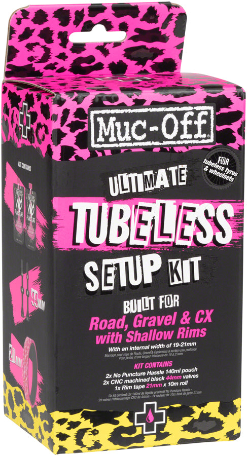 Muc-Off Ultimate Tubeless Kit - Road/Gravel/CX 21mm Tape  44mm Valves-Goodwynn'sGoodwynn's