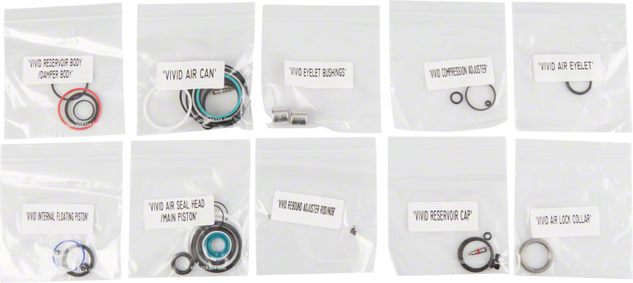 RockShox Rear Shock Service Kit - Vivid Air B1-Goodwynn'sGoodwynn's