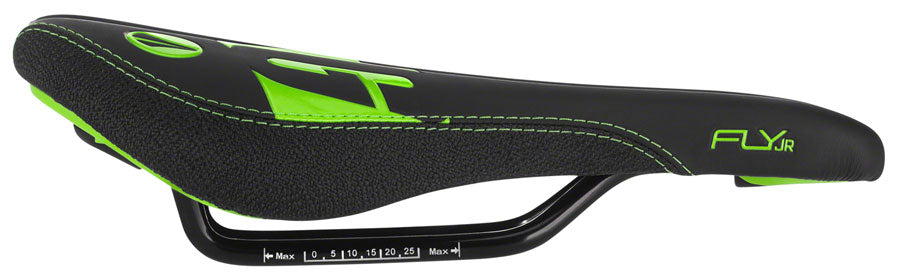 SDG Fly Jr Saddle Steel Rails - Blk/Green-Goodwynn'sGoodwynn's