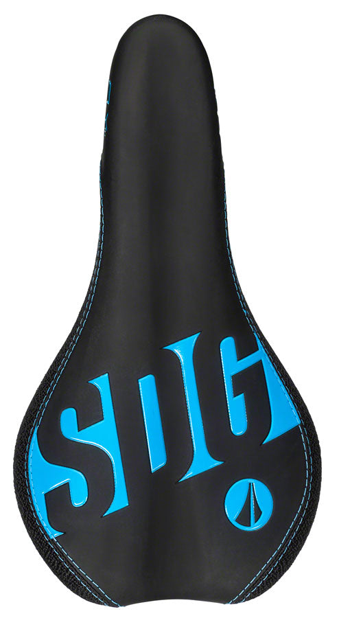 SDG Fly Jr Saddle Steel Rails - Blk/Cyan-Goodwynn'sGoodwynn's