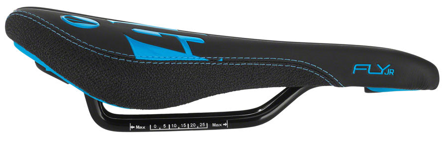 SDG Fly Jr Saddle Steel Rails - Blk/Cyan-Goodwynn'sGoodwynn's