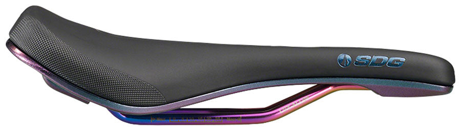 SDG Bel-Air V3 MAX Saddle - PVD Coated Lux-Alloy BLK/Oil-Slick Sonic Welded Sides Limited Edition Fuel-Goodwynn'sGoodwynn's