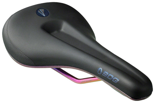 SDG Bel-Air V3 MAX Saddle - PVD Coated Lux-Alloy BLK/Oil-Slick Sonic Welded Sides Limited Edition Fuel-Goodwynn's
