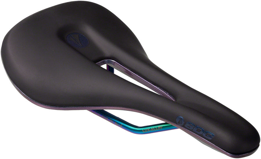 SDG Bel-Air V3 Overland Saddle - PVD Coated Lux-Alloy BLK/Oil-Slick Limited Edition Fuel-Goodwynn'sGoodwynn's