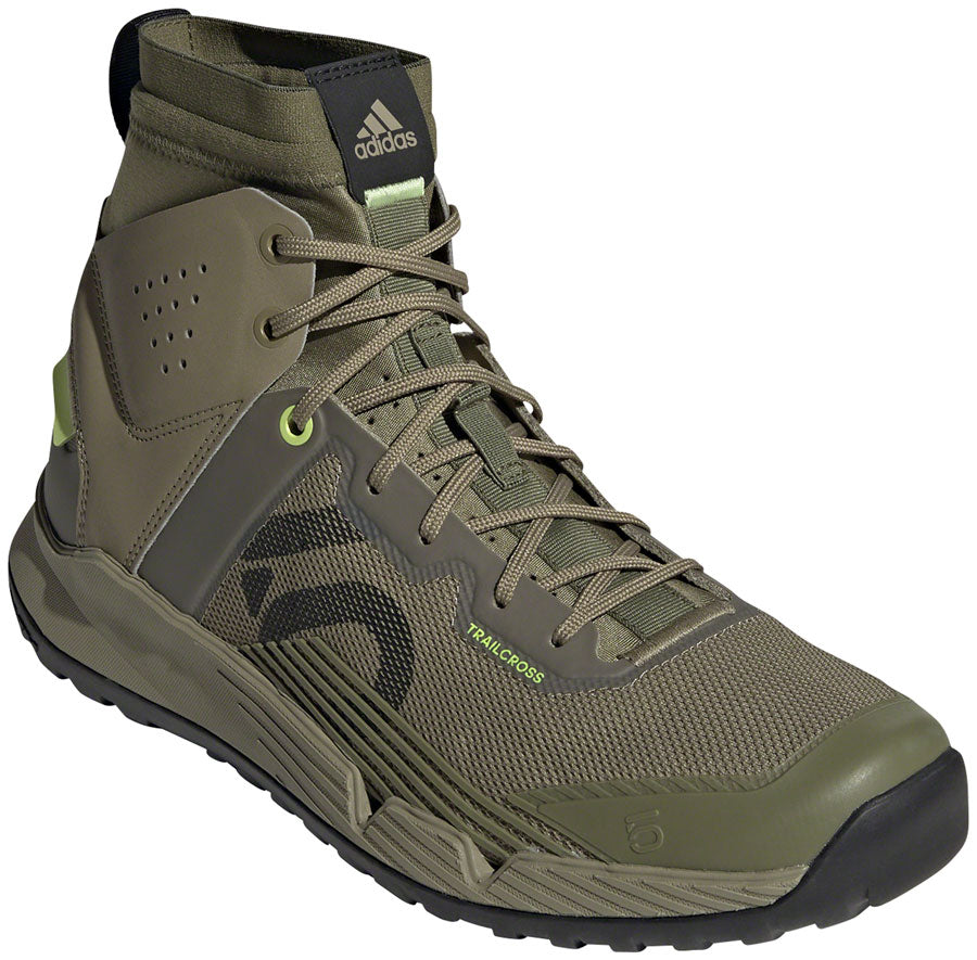 Five Ten Trailcross Mid Pro Flat Shoes - Mens Orbit Green/Core BLK/Pulse Lime 9-Goodwynn'sGoodwynn's