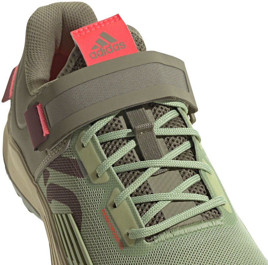 Five Ten Trailcross Mountain Clipless Shoes - Womens Quiet Crimson/Orbit Green/Turbo 9.5-Goodwynn'sGoodwynn's