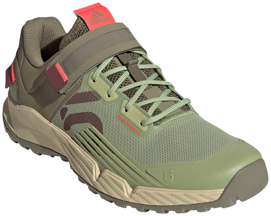 Five Ten Trailcross Mountain Clipless Shoes - Womens Quiet Crimson/Orbit Green/Turbo 5.5-Goodwynn'sGoodwynn's