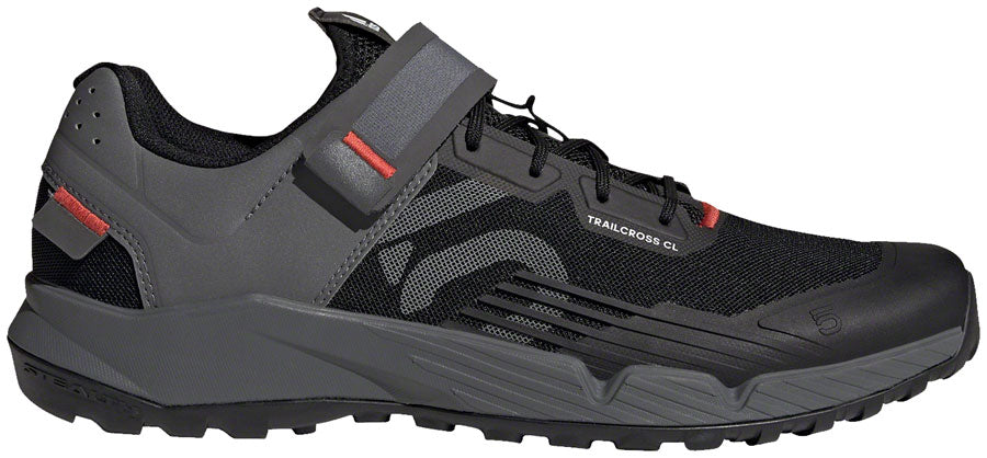 Five Ten Trailcross Mountain Clipless Shoes - Mens Core BLK/Gray Three/Red 6.5-Goodwynn'sGoodwynn's