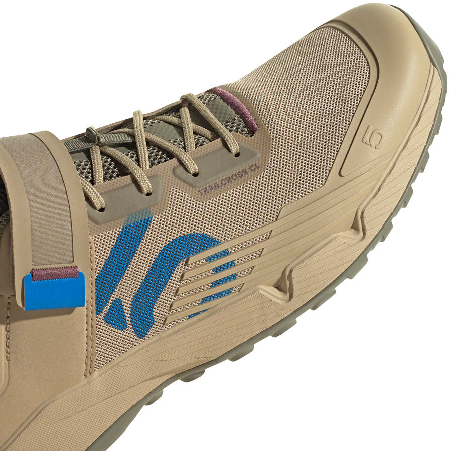 Five Ten Trailcross Mountain Clipless Shoes - Mens Beige Tone/Blue Rush/Orbit Green 6-Goodwynn'sGoodwynn's