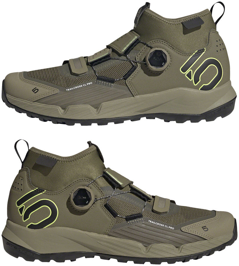 Five Ten Trailcross Pro Mountain Clipless Shoes - Mens Green/BLK/Green 7.5-Goodwynn'sGoodwynn's