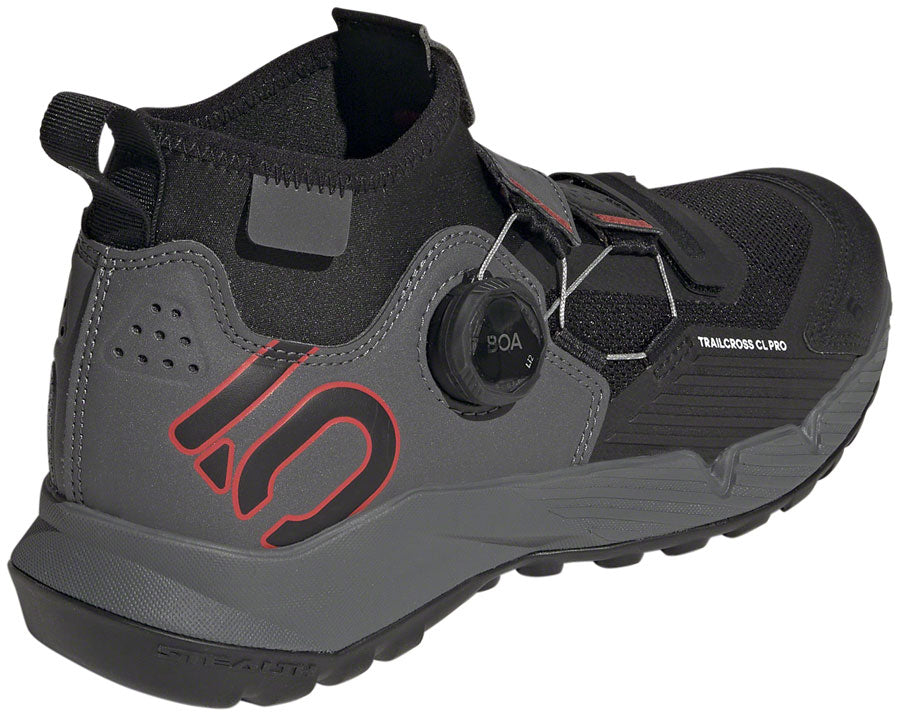 Five Ten Trailcross Pro Mountain Clipless Shoes - Womens Gray/Black/Red 9.5-Goodwynn'sGoodwynn's
