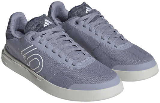 Five Ten Sleuth Deluxe Canvas Flat Shoes - Womens Silver Violet/Ftwr White/Coral 7.5-Goodwynn's