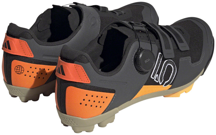 Five Ten Kestrel BOA Mountain Clipless Shoes - Mens Core BLK/Ftwr White/Impact Orange 6-Goodwynn'sGoodwynn's