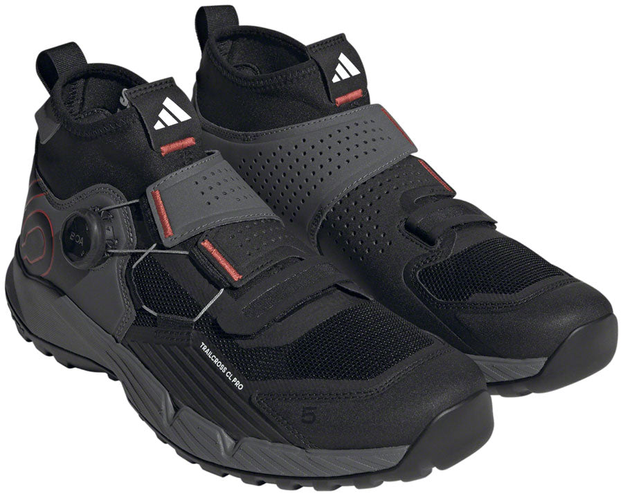 Five Ten Trailcross Pro Mountain Clipless Shoes - Mens Gray Five/Core BLK/Red 9.5-Goodwynn'sGoodwynn's