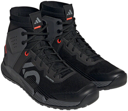 Five Ten Trailcross Mid Pro Flat Shoes - Mens Core BLK/Gray Two/Solar Red 8
