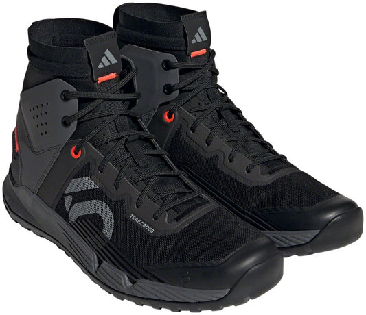 Five Ten Trailcross Mid Pro Flat Shoes - Mens Core BLK/Gray Two/Solar Red 8-Goodwynn's