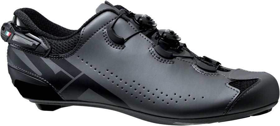 Sidi Shot 2S Road Shoes - Mens Anthracite/Black 44-Goodwynn'sGoodwynn's