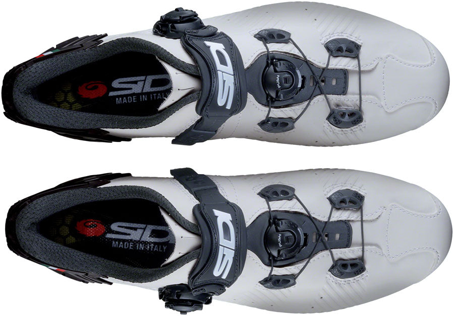 Sidi Wire 2S Road Shoes - Mens White/Black 46.5-Goodwynn'sGoodwynn's