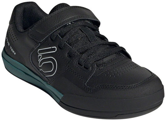 Five Ten Hellcat Mountain Clipless Shoes - Womens Core BLK / Crystal White / Hazy Emerald 10