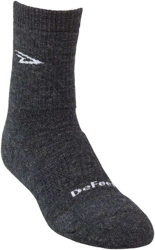 DeFeet Woolie Boolie 4 Socks Charcoal S Pair-Goodwynn's