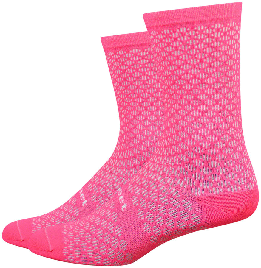 DeFeet Evo 6" Mont Ventoux Socks Flamingo Pink XL-Goodwynn&#39;sGoodwynn&#39;s