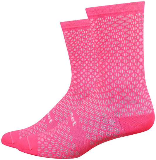 DeFeet Evo 6" Mont Ventoux Socks Flamingo Pink XL