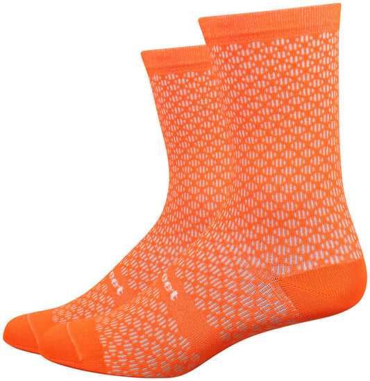 DeFeet Evo Mont Ventoux Socks - 6" Hi-Vis Orange Small