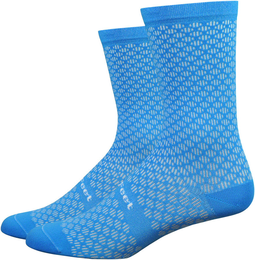 DeFeet Evo Mount Ventoux 6" Socks 9.5-11.5 Blue-Goodwynn'sGoodwynn's