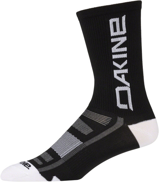 Dakine Singletrack Crew Socks - Black/White Small/Medium