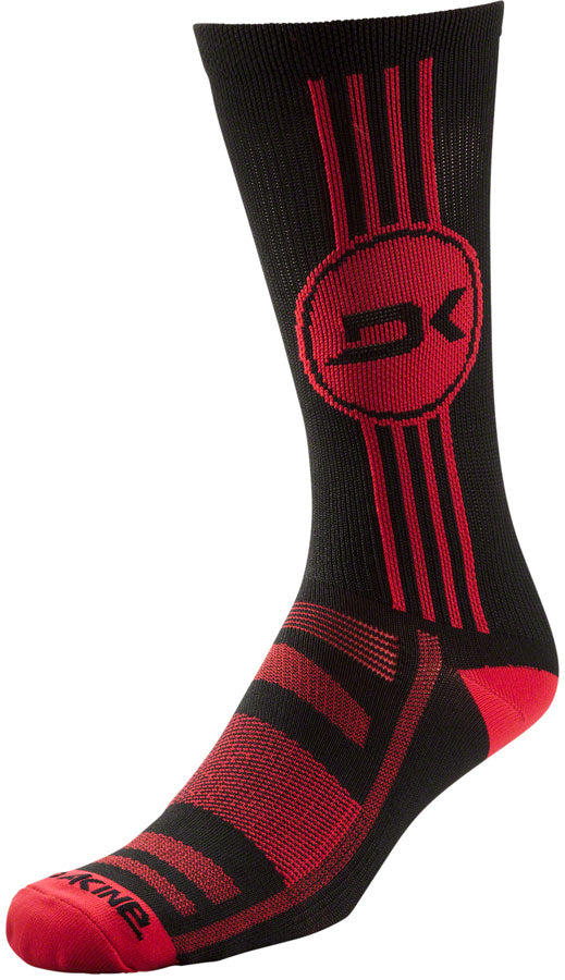 Dakine Singletrack Crew Socks - Black/Red Medium/Large