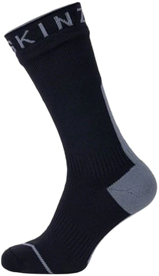 SealSkinz Briston Waterproof Mid Socks - Black/Gray X-Large-Goodwynn's