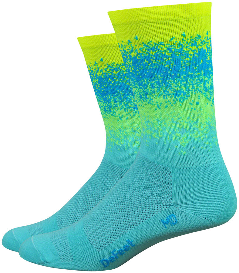 DeFeet Aireator 6" Socks Royal/Defeet Blue/Process Blue/Carolina XL