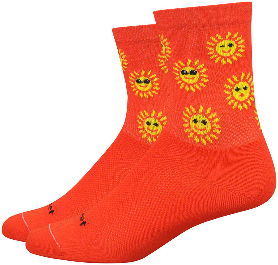 DeFeet Aireator 4" Socks Poinciana/Yellow S