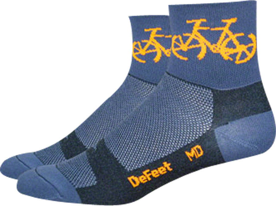 DeFeet Aireator 3" Socks Townee Charcoal M Pair-Goodwynn'sGoodwynn's