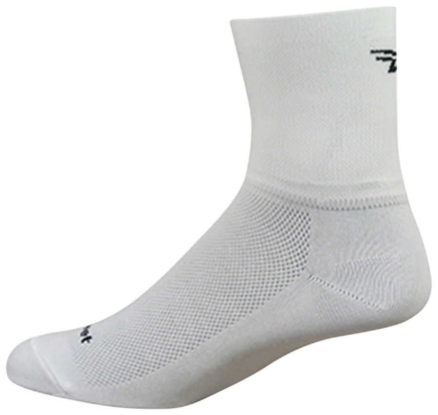 DeFeet Aireator 2-3" Cuff Socks White M Pair-Goodwynn'sGoodwynn's