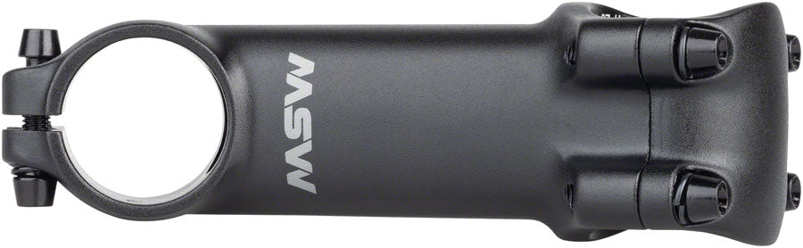 MSW 25 Stem - 100mm 31.8 Clamp +/-25 1-1/8" Aluminum Black-Goodwynn'sGoodwynn's
