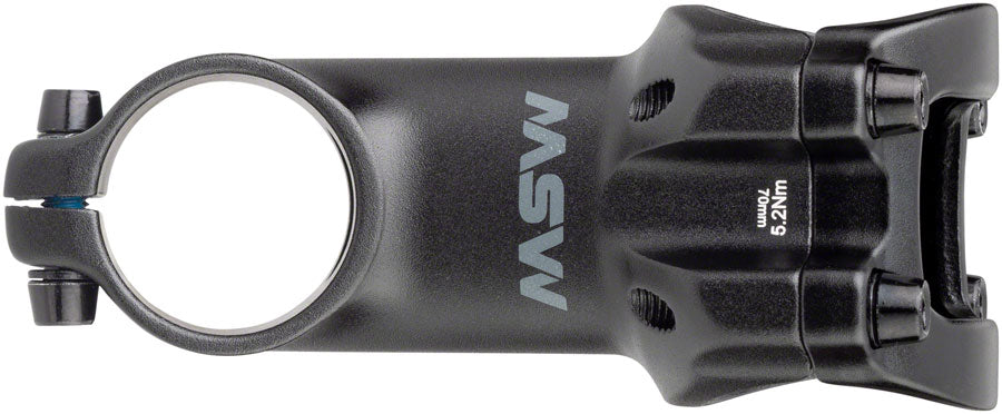 MSW 17 Stem - 70mm 31.8 Clamp +/-17 1 1/8" Aluminum Black-Goodwynn'sGoodwynn's