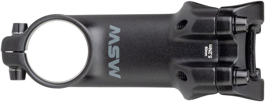 MSW 17 Stem - 80mm 31.8 Clamp +/-17 1 1/8" Aluminum Black-Goodwynn'sGoodwynn's