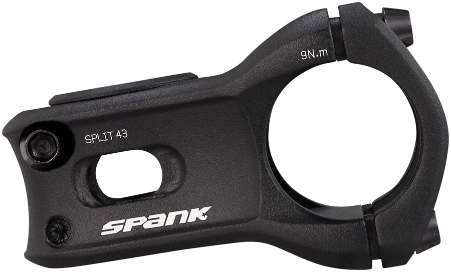Spank Split Stem - 43mm 31.8 Clamp +/-0 1 1/8" Aluminum Black-Goodwynn'sGoodwynn's