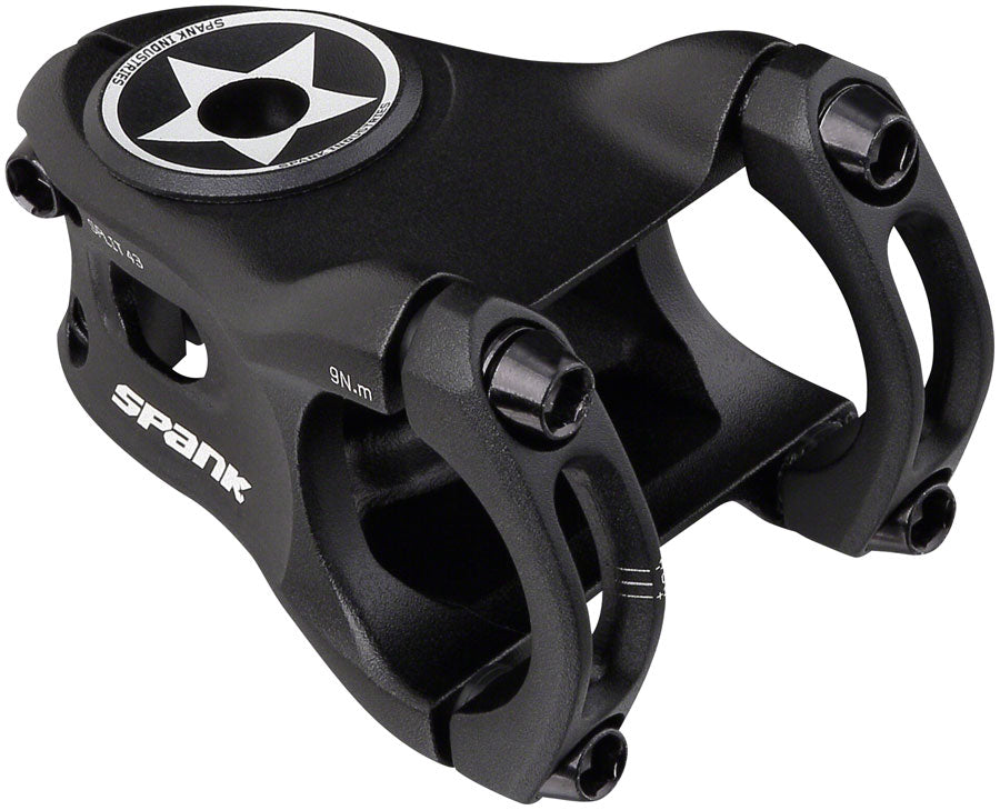 Spank Split Stem - 43mm 31.8 Clamp +/-0 1 1/8" Aluminum Black-Goodwynn'sGoodwynn's