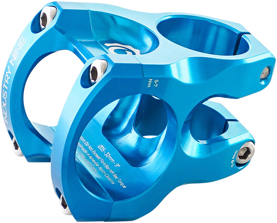 Industry Nine A35 Stem - 32mm 35 Clamp +/-9 1 1/8" Aluminum Turquoise-Goodwynn'sGoodwynn's