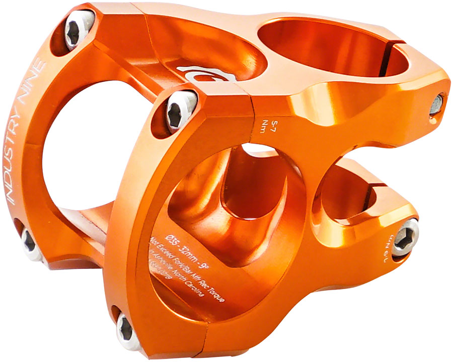 Industry Nine A35 Stem - 32mm 35 Clamp +/-9 1 1/8" Aluminum Orange-Goodwynn'sGoodwynn's