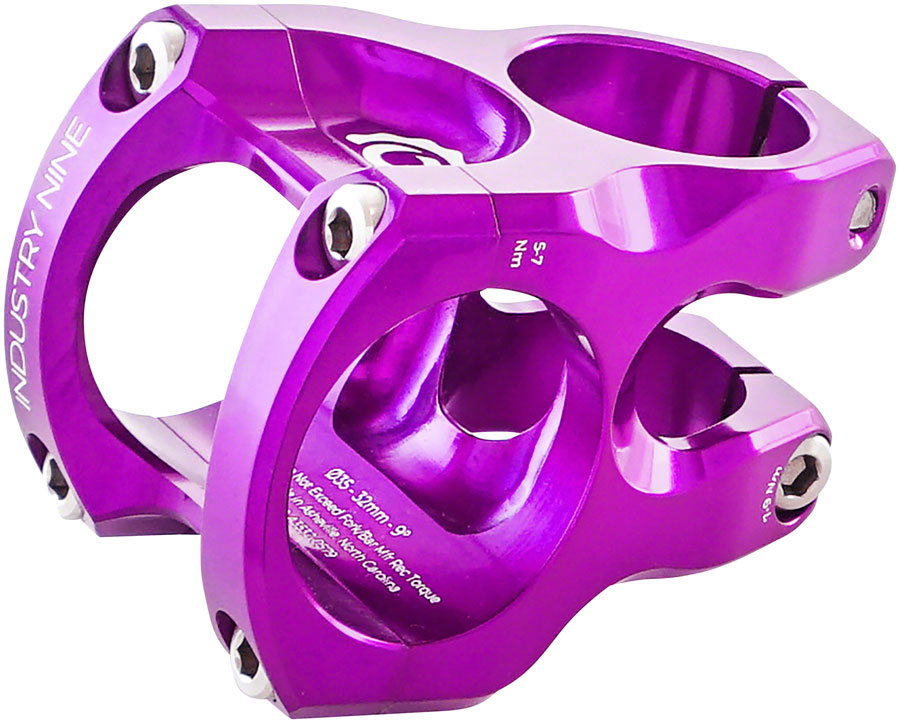 Industry Nine A35 Stem - 32mm 35 Clamp +/-9 1 1/8" Aluminum Purple-Goodwynn'sGoodwynn's