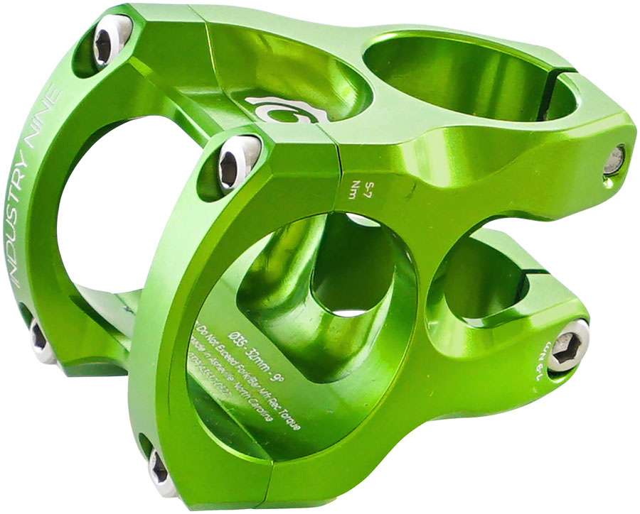Industry Nine A35 Stem - 32mm 35 Clamp +/-9 1 1/8" Aluminum Lime-Goodwynn'sGoodwynn's
