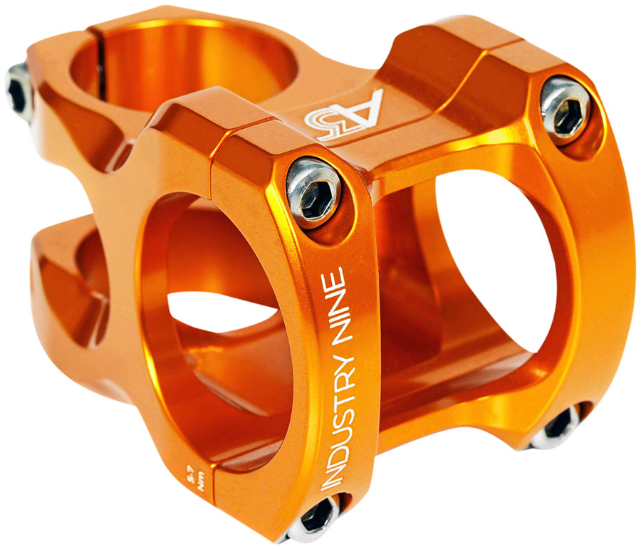 Industry Nine A318 Stem - 50mm 31.8mm Clamp +/-4.4 1 1/8" Aluminum Orange-Goodwynn'sGoodwynn's
