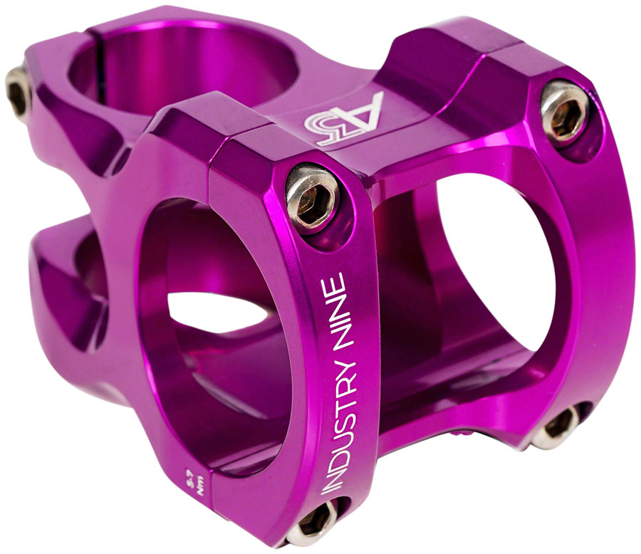 Industry Nine A318 Stem - 50mm 31.8mm Clamp +/-4.4 1 1/8" Aluminum Purple-Goodwynn'sGoodwynn's