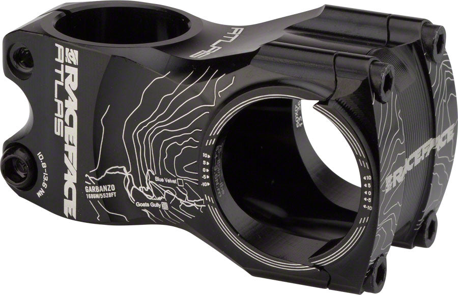RaceFace Atlas 35 Stem - 50mm 35 Clamp +/-0 1 1/8" Aluminum Black-Goodwynn'sGoodwynn's
