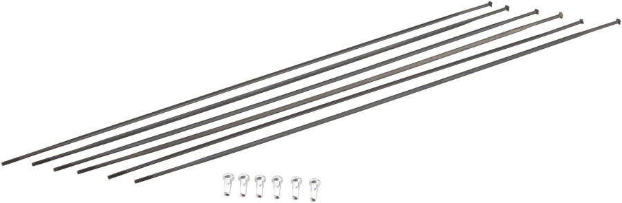 DT Swiss PR1400 DiCut Oxic Spoke Kit: Front & Rear Black-Goodwynn'sGoodwynn's